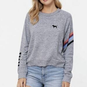 VS PINK Gray Crew Sweatshirt Size XS